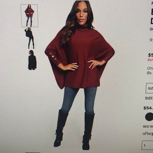 NY and Company Button Accent Turtle Neck